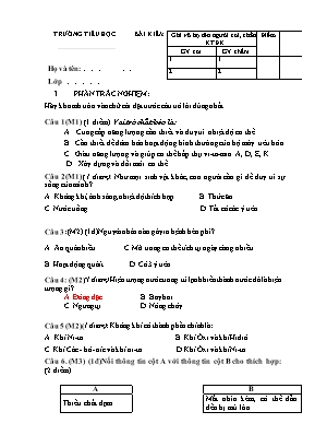 Đề kiểm tra Giữa học kỳ I môn Toán Lớp 4 - Năm học 2017-2018